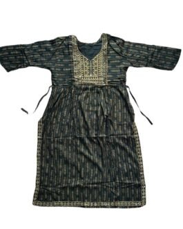 Black Cotton Kurti